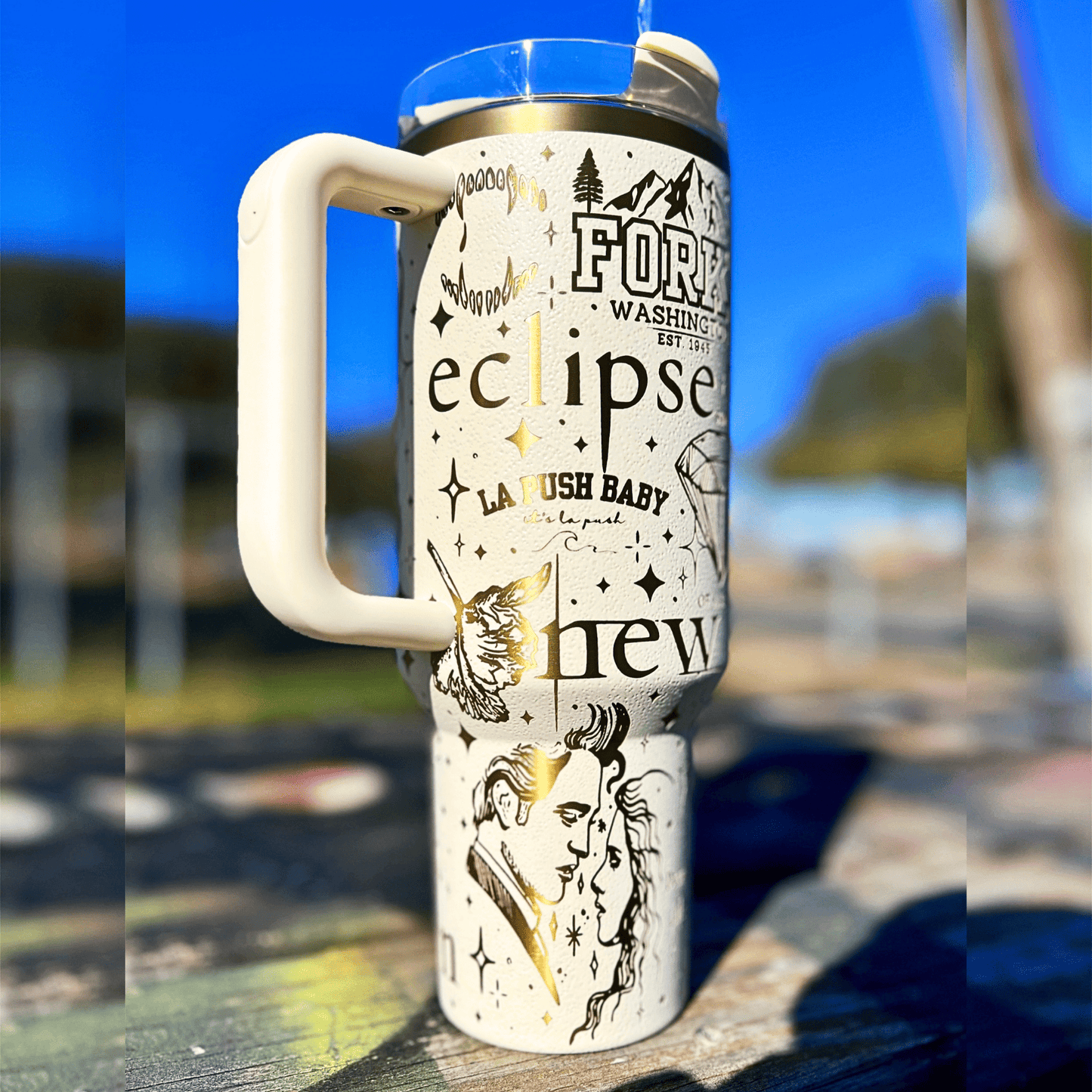 Exclusivo: Garrafa Térmica 1.2L Edição Especial Crepúsculo Twilight Customizada Gravação Laser + *BRINDE 1x Chaveiro Exclusivo* - EDIÇÃO LIMITADA