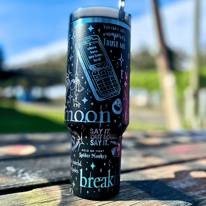 Exclusivo: Garrafa Térmica 1.2L Edição Especial Crepúsculo Twilight Customizada Gravação Laser + *BRINDE 1x Chaveiro Exclusivo* - EDIÇÃO LIMITADA