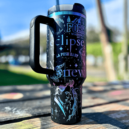 Exclusivo: Garrafa Térmica 1.2L Edição Especial Crepúsculo Twilight Customizada Gravação Laser + *BRINDE 1x Chaveiro Exclusivo* - EDIÇÃO LIMITADA