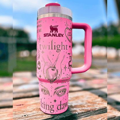 Exclusivo: Garrafa Térmica 1.2L Edição Especial Crepúsculo Twilight Customizada Gravação Laser + *BRINDE 1x Chaveiro Exclusivo* - EDIÇÃO LIMITADA