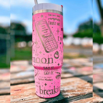 Exclusivo: Garrafa Térmica 1.2L Edição Especial Crepúsculo Twilight Customizada Gravação Laser + *BRINDE 1x Chaveiro Exclusivo* - EDIÇÃO LIMITADA