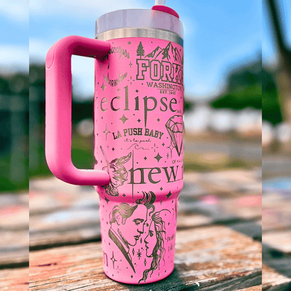 Exclusivo: Garrafa Térmica 1.2L Edição Especial Crepúsculo Twilight Customizada Gravação Laser + *BRINDE 1x Chaveiro Exclusivo* - EDIÇÃO LIMITADA