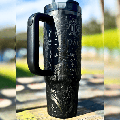 Exclusivo: Garrafa Térmica 1.2L Edição Especial Crepúsculo Twilight Customizada Gravação Laser + *BRINDE 1x Chaveiro Exclusivo* - EDIÇÃO LIMITADA