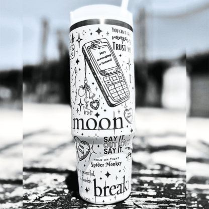 Exclusivo: Garrafa Térmica 1.2L Edição Especial Crepúsculo Twilight Customizada Gravação Laser + *BRINDE 1x Chaveiro Exclusivo* - EDIÇÃO LIMITADA