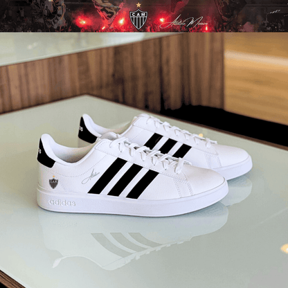 Exclusivo: Tênis Grand Court Signature Customizado Galo ATL Mineiro + *BRINDE 1x Caneca Oficial* - EDIÇÃO LIMITADA