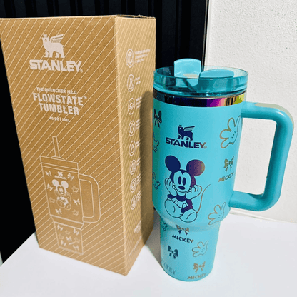 Exclusivo: Garrafa Térmica 1.2L Edição Especial Mickey Minnie Donald Customizada Gravação Laser + *BRINDE 1x Chaveiro Exclusivo* - EDIÇÃO LIMITADA