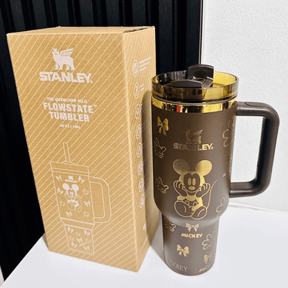 Exclusivo: Garrafa Térmica 1.2L Edição Especial Mickey Minnie Donald Customizada Gravação Laser + *BRINDE 1x Chaveiro Exclusivo* - EDIÇÃO LIMITADA