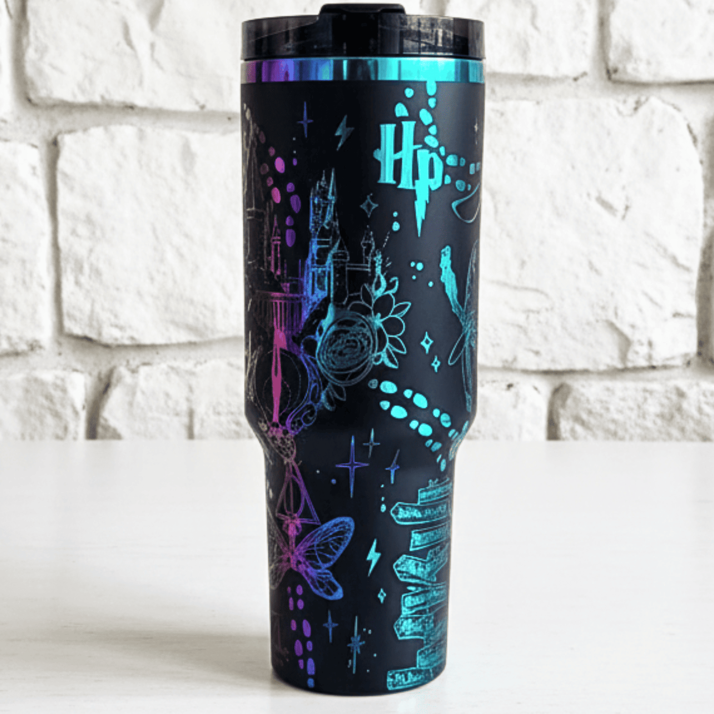 Exclusivo: Garrafa Térmica 1.2L Edição Especial HP Dourada e Metalizada Customizada Gravação Laser + *BRINDE 1x Chaveiro Exclusivo* - EDIÇÃO LIMITADA