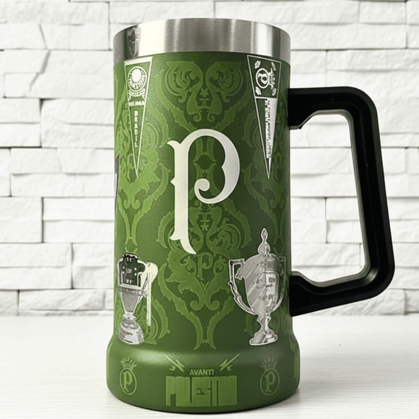 Exclusivo: Caneca Térmica 710ml Edição Especial Verdão Customizada Gravação Laser + *BRINDE 1x Chaveiro Exclusivo* - EDIÇÃO LIMITADA