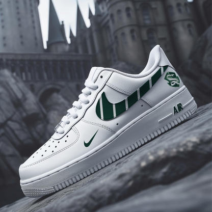Exclusivo: Tênis NK Air Force e Dunk Low White Customizados de HP + *BRINDE 1x Caneca Oficial* - EDIÇÃO LIMITADA