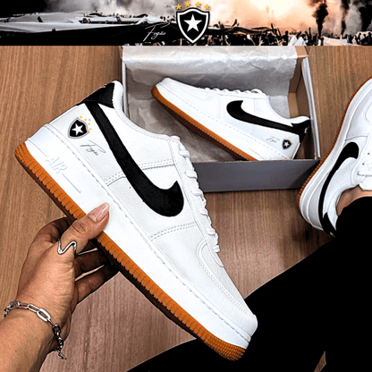 Exclusivo: Tênis Air Force White Black Obsidian Signature Customizado do Glorioso + *BRINDE 1x Caneca Oficial* - EDIÇÃO LIMITADA