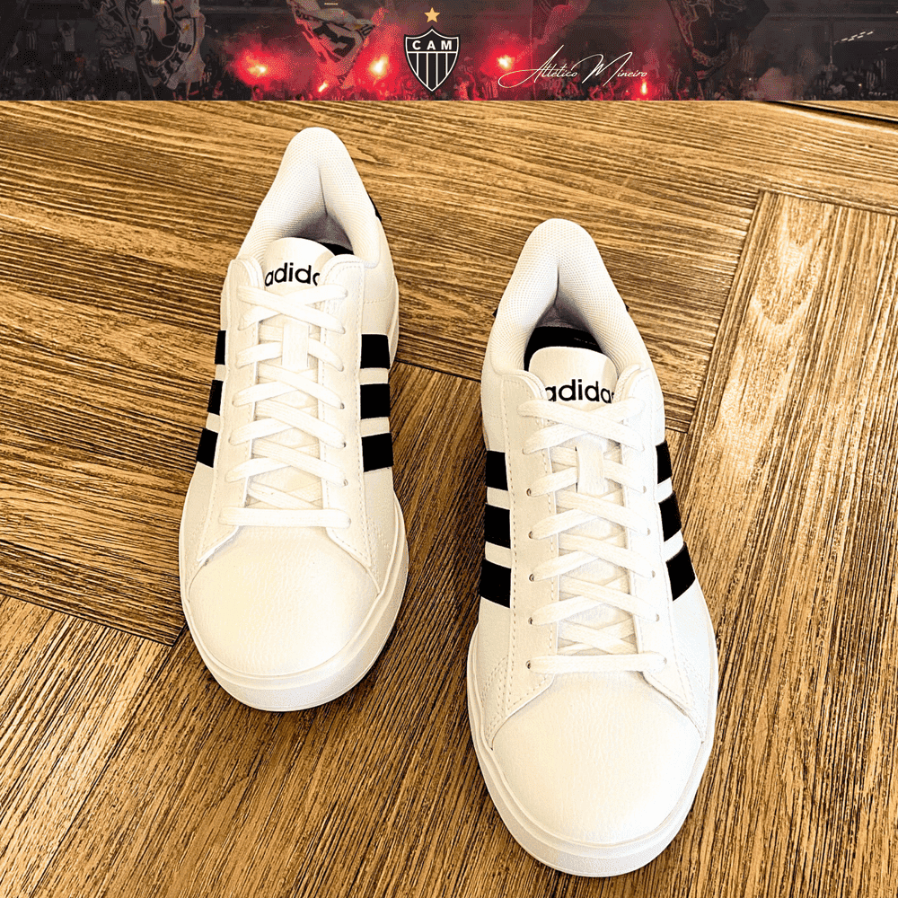 Exclusivo: Tênis Grand Court Signature Customizado Galo ATL Mineiro + *BRINDE 1x Caneca Oficial* - EDIÇÃO LIMITADA