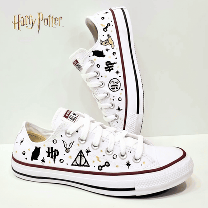 Exclusivo: Tênis All Star Customizados Bordados de HP + *BRINDE 1x Caneca Oficial* - EDIÇÃO LIMITADA
