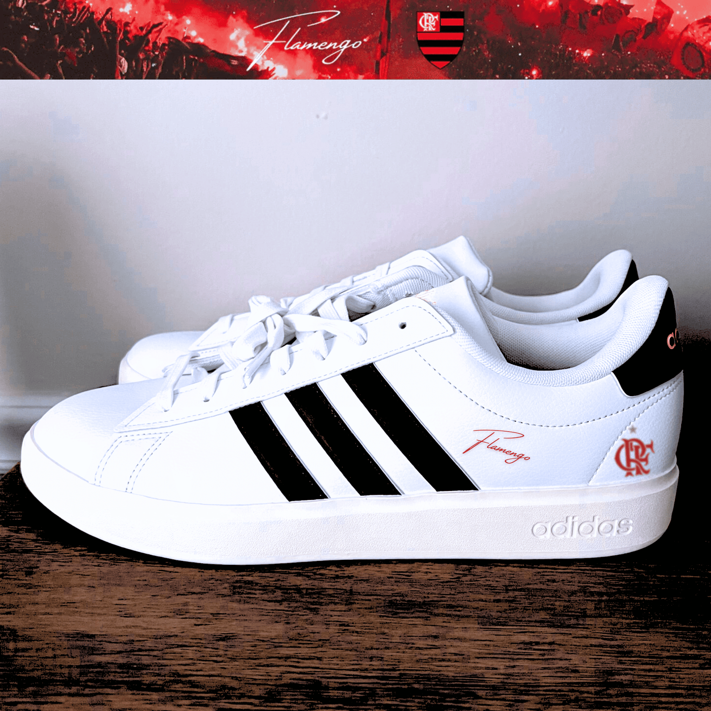 Exclusivo: Tênis Grand Court e VL Court 3.0 Signature Nova Versão Customizada do Mengão + *BRINDE 1x Caneca* - EDIÇÃO LIMITADA