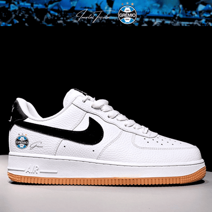 Exclusivo: Tênis Air Force White Black Obsidian Signature Customizado do Grêmio + *BRINDE 1x Caneca Oficial* - EDIÇÃO LIMITADA